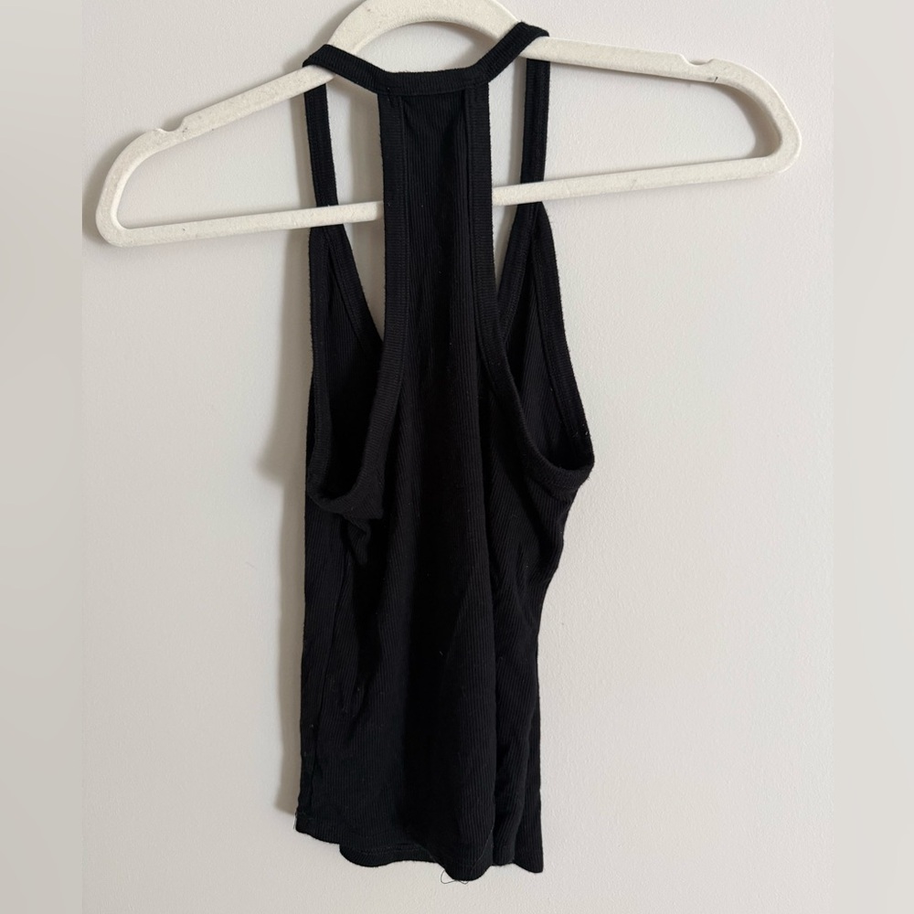 Joah Brown Black Ribbed Racerback Tank Top - Picture 3 of 3